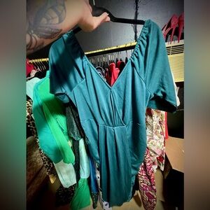 Teal wiggle dress. BRAND NEW NEVER WORN